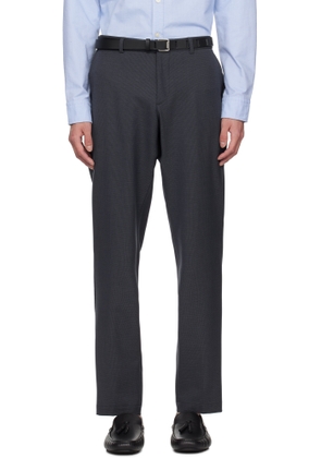 BOSS Navy Houndstooth Dressletic Trousers