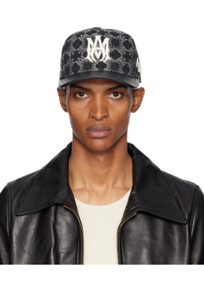AMIRI Black MA Quad Denim Cap