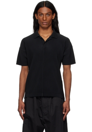 HOMME PLISSÉ ISSEY MIYAKE Black Basics Polo