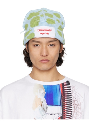 Charles Jeffrey LOVERBOY Blue & Green Loverboy Beanie