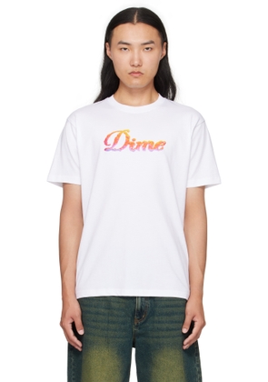 Dime White Cursive Cloud T-shirt