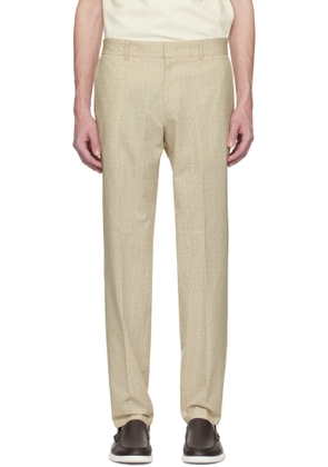 BOSS Beige Formal Water-Repellent Trousers
