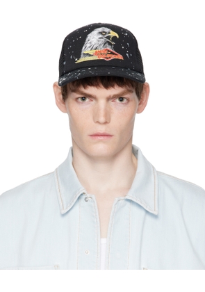 AMIRI Black Vintage Trucker Cap