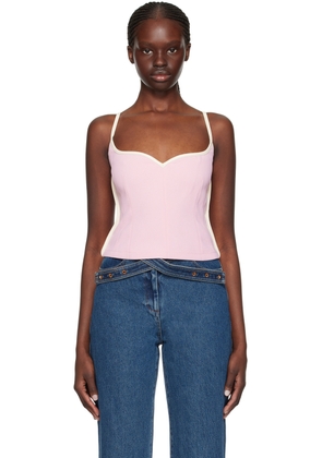 Paris Georgia SSENSE Exclusive Pink Heart Tank Top