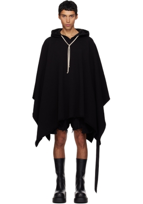 Rick Owens DRKSHDW Black Poncho Hoodie