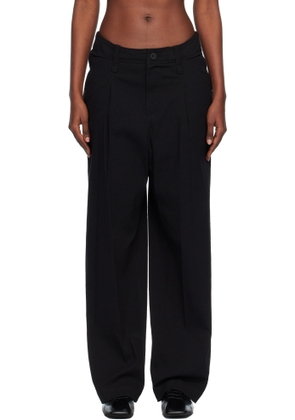 ISSEY MIYAKE Black 'Like Torso Like Shirt' Trousers