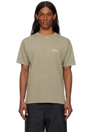Dime Taupe Classic Small Logo T-shirt
