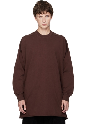 Rick Owens DRKSHDW Burgundy Concordians Tommy LS Sweatshirt