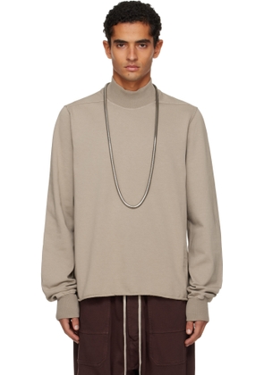 Rick Owens DRKSHDW Taupe Concordians Headon DBL Turtleneck