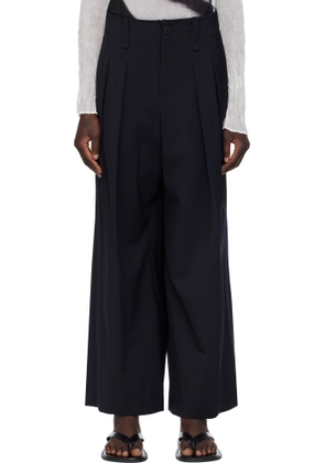ISSEY MIYAKE Black Round Trousers
