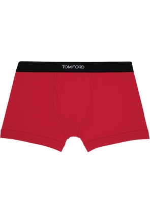 TOM FORD Red Cotton Boxer Briefs