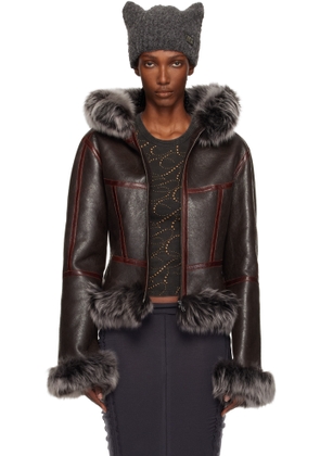 KNWLS Brown Koko Shearling Jacket