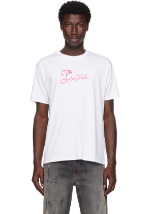 Dime White Satin T-Shirt