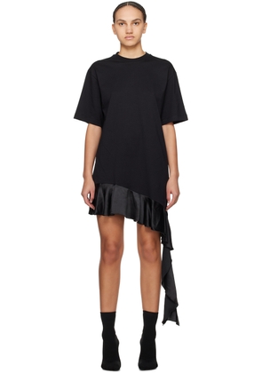 MSGM Black T-Shirt Minidress