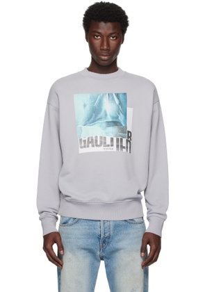 Jean Paul Gaultier Gray Printed Water Sweatshirt
