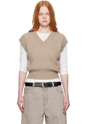 Guest in Residence Taupe Rib Vest