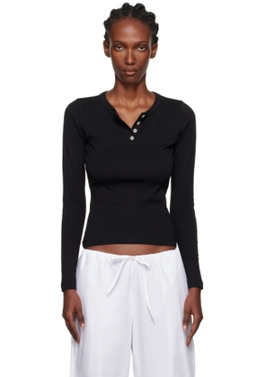 FLORE FLORE Black Jess Longsleeve T-shirt