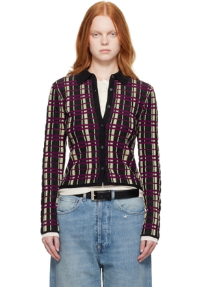 Guest in Residence Black & Purple Plaid Elle Shirt