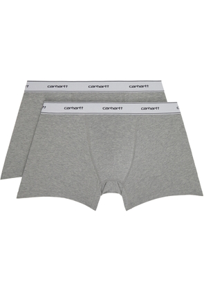 Carhartt Work In Progress Two-Pack Gray Cotton Boxers