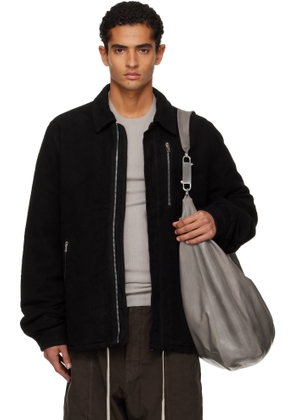 Rick Owens DRKSHDW Black Concealed Zipfront Jacket