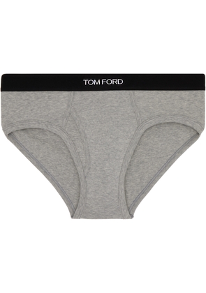 TOM FORD Gray Cotton Briefs