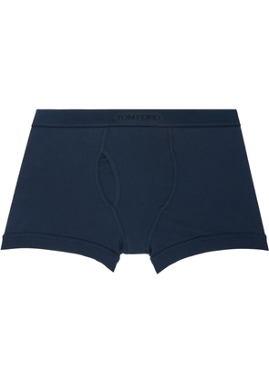 TOM FORD Navy Cotton Stretch Jersey Boxer Briefs