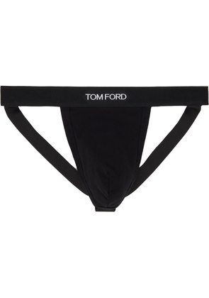 TOM FORD Black Cotton Jock Strap
