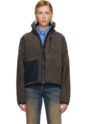 Canada Goose Taupe Simcoe Zip Up Fleece Sweater Jacket