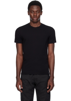 TOM FORD Black Cotton Stretch Jersey T-shirt