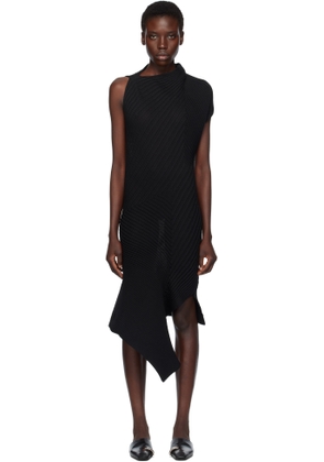 ISSEY MIYAKE Black Subdued Maxi Dress