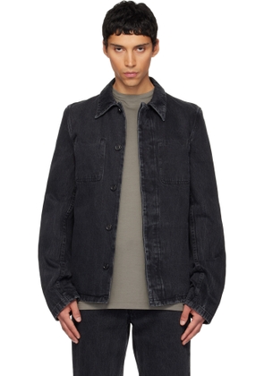 Rier Black Faded Denim Jacket