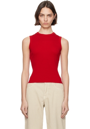 FLORE FLORE Red Esmé Tank Top