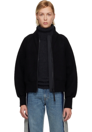 Canada Goose Black 'Black Label' Sierra Fleece Bomber Jacket