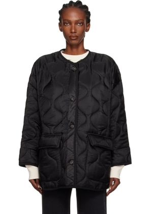 The Frankie Shop Black Teddy Quilted Jacket