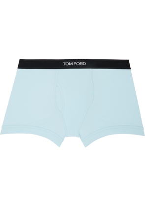 TOM FORD Blue Cotton Boxer Briefs