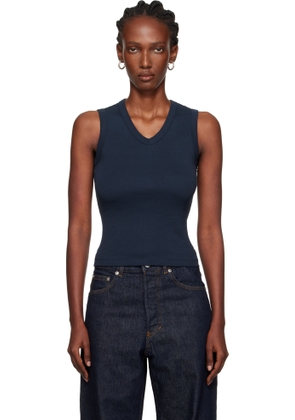 FLORE FLORE Navy Jill Tank Top