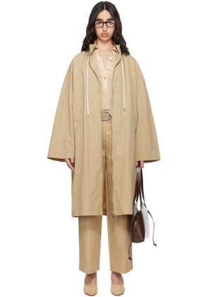 TOTEME Beige Windbreaker Coat