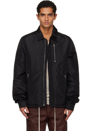 Rick Owens DRKSHDW Black Concealed Zipfront Jacket