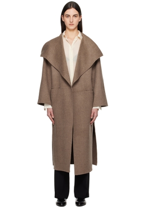 TOTEME Taupe Signature Wool Cashmere Coat