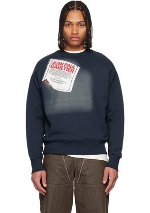 Jean Paul Gaultier Navy 'The Gaultier Label' Sweatshirt