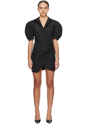 MSGM Black Balloon Minidress