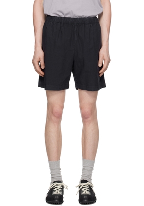 NORSE PROJECTS Navy Per Cotton Tencel Shorts