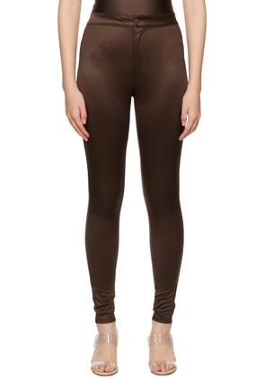 SKIMS Brown Disco Trousers