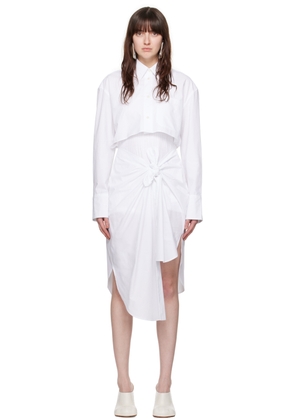 JW Anderson White Knotted Minidress