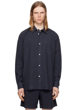 NORSE PROJECTS Navy Mo Cotton Tencel Shirt