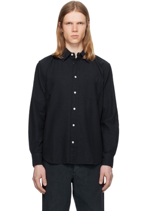 NORSE PROJECTS Navy Algot Relaxed Cotton Linen Shirt