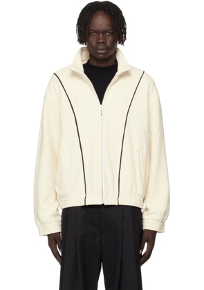 Ernest W. Baker Off-White Fleece Track Jacket