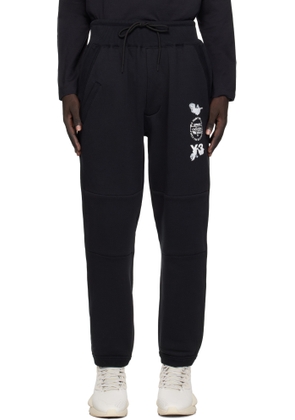 Y-3 Black Cuffed Track Pants