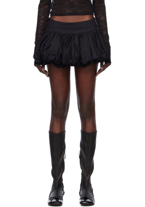 Yuhan Wang Black Balloon Miniskirt