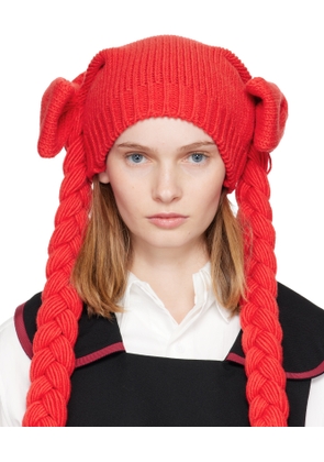 Comme des Garçons Girl Red Bow Beanie
